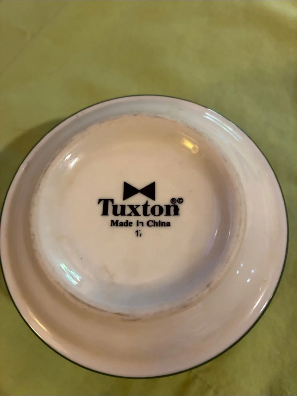Two-Tone Ceramic Serving Bowl in Pink and Dark Green